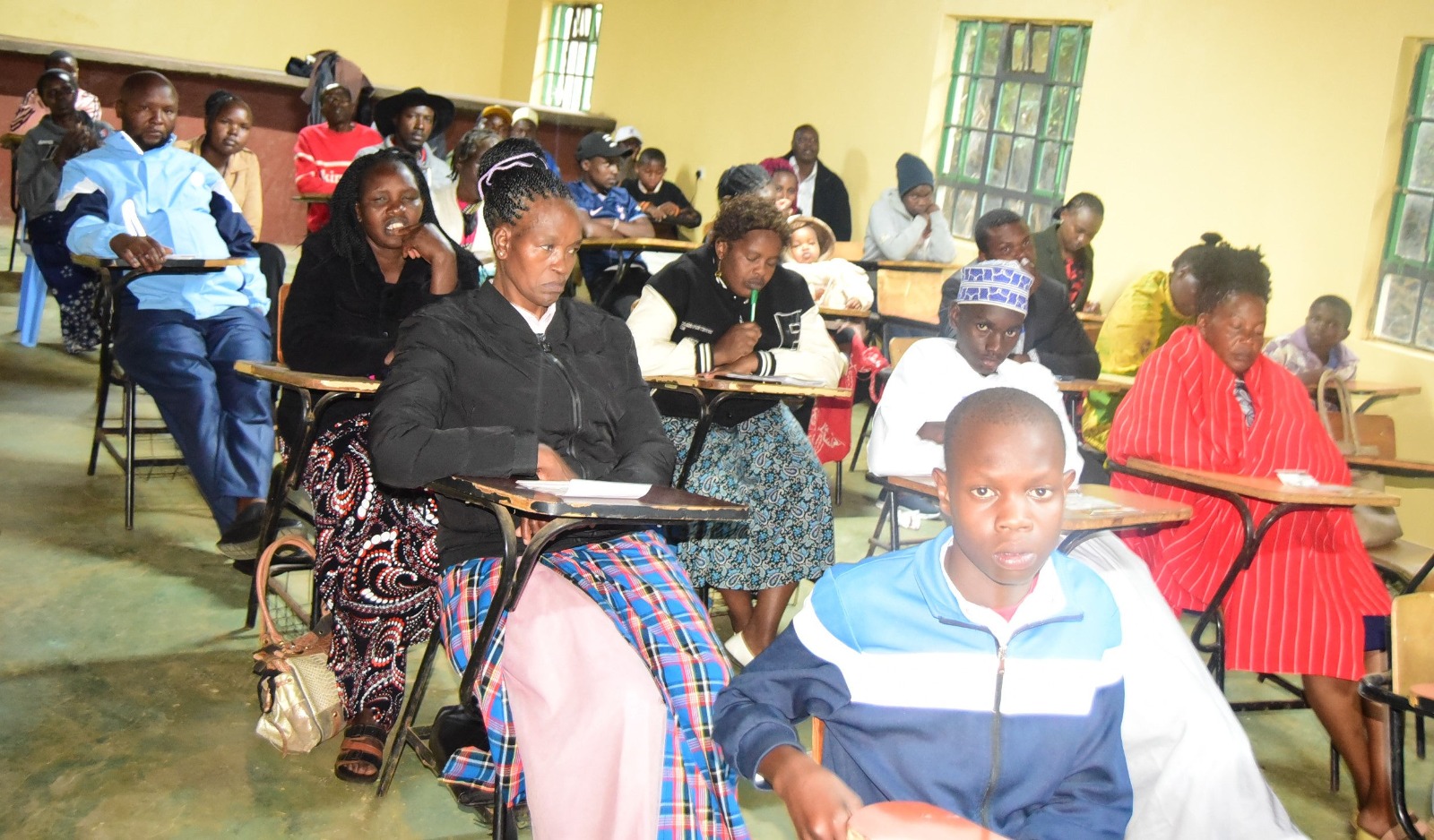 Students in an information session